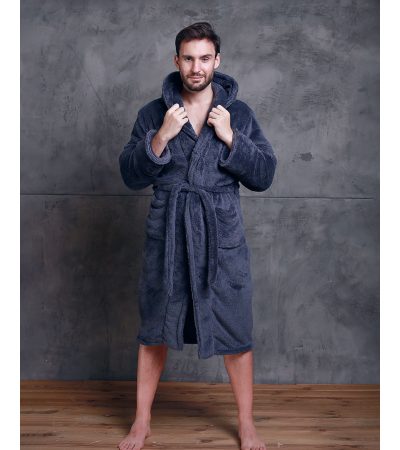 Халат мужской махровый Графит 3XL