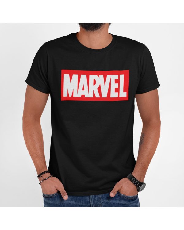 Футболка мужская чёрная с принтом "Marvel" S - Мужские футболки от Maybel