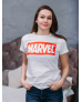 Футболка женская белая с принтом "Marvel" M - Женские футболки от Maybel