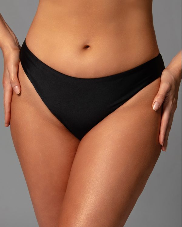 Плавки женские бразилиан бифлекс Чёрный 3XL - Женские плавки от Maybel