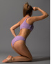 Купальный топ У девушки на отдыхе должно быть несколько купальников для разных целей. Одним из них м.. Купальный женский топ на одно плече рубчик Сиреневый S - Женские купальные лифы от Maybel