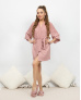 Халат женский рубчик Пудровый 3XL - Халаты от Maybel