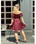 Платье мини - это лучший выбор для создания женственного, утонченного и элегантного образа для особо.. Женское платье мини из шелка Армани Бордовый S - Женские платья от Maybel